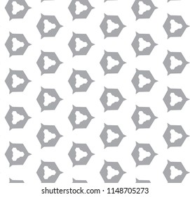 Seamless vector pattern in geometric ornamental style