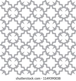 Seamless vector pattern in geometric ornamental style