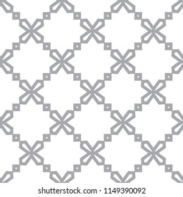 Seamless vector pattern in geometric ornamental style