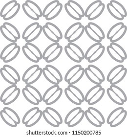 Seamless vector pattern in geometric ornamental style
