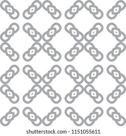 Seamless vector pattern in geometric ornamental style