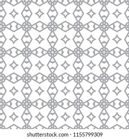 Seamless vector pattern in geometric ornamental style