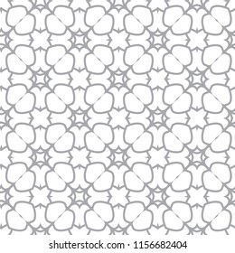 Seamless vector pattern in geometric ornamental style