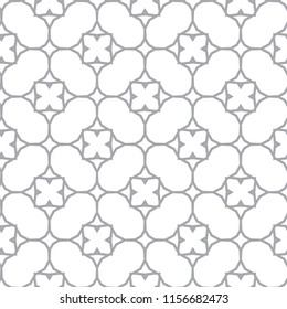 Seamless vector pattern in geometric ornamental style