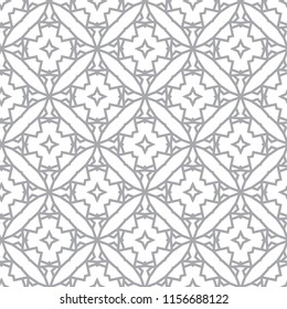 Seamless vector pattern in geometric ornamental style
