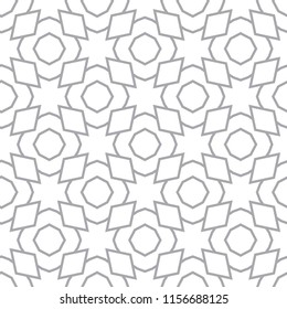 Seamless vector pattern in geometric ornamental style