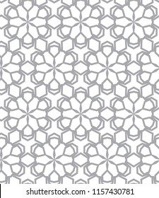 Seamless vector pattern in geometric ornamental style