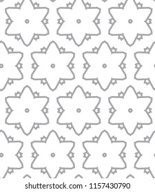 Seamless vector pattern in geometric ornamental style