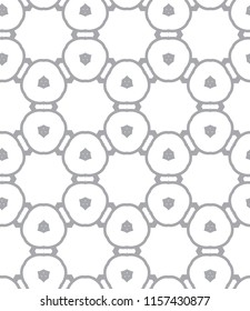 Seamless vector pattern in geometric ornamental style