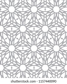 Seamless vector pattern in geometric ornamental style