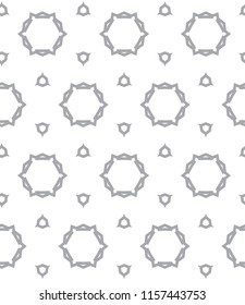 Seamless vector pattern in geometric ornamental style