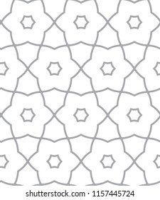Seamless vector pattern in geometric ornamental style