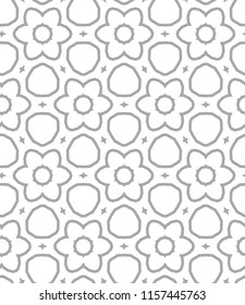 Seamless vector pattern in geometric ornamental style