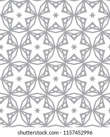 Seamless vector pattern in geometric ornamental style