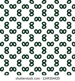 Seamless vector pattern in geometric ornamental style