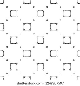 Seamless vector pattern in geometric ornamental style