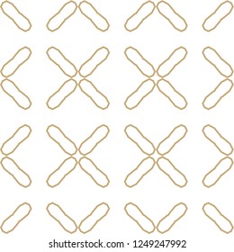 Seamless vector pattern in geometric ornamental style