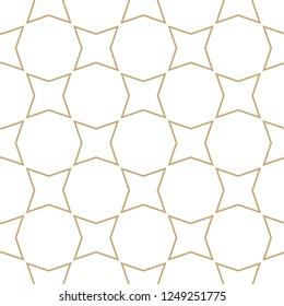 Seamless vector pattern in geometric ornamental style