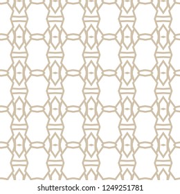 Seamless vector pattern in geometric ornamental style