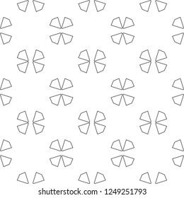 Seamless vector pattern in geometric ornamental style