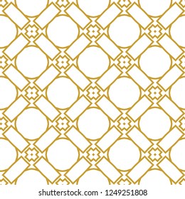 Seamless vector pattern in geometric ornamental style