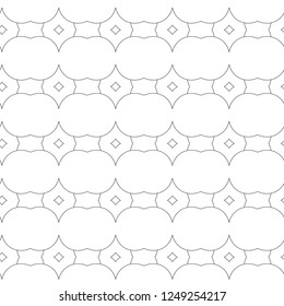 Seamless vector pattern in geometric ornamental style