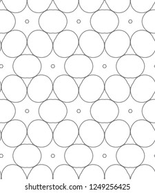 Seamless vector pattern in geometric ornamental style