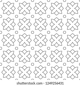 Seamless vector pattern in geometric ornamental style