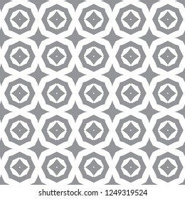 Seamless vector pattern in geometric ornamental style