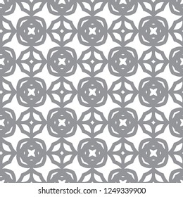 Seamless vector pattern in geometric ornamental style