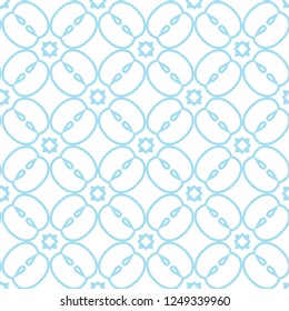 Seamless vector pattern in geometric ornamental style