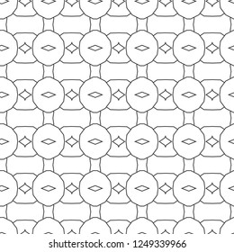 Seamless vector pattern in geometric ornamental style
