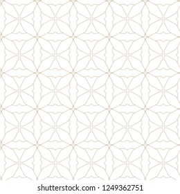 Seamless vector pattern in geometric ornamental style