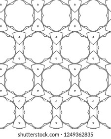 Seamless vector pattern in geometric ornamental style