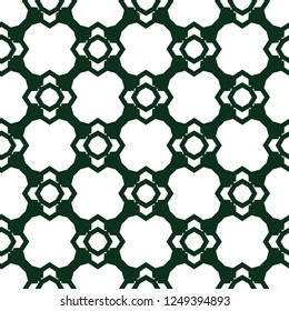 Seamless vector pattern in geometric ornamental style