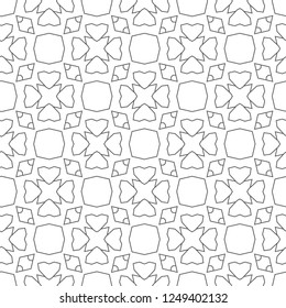Seamless vector pattern in geometric ornamental style