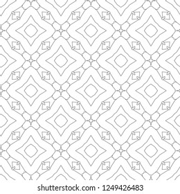 Seamless vector pattern in geometric ornamental style