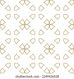 Seamless vector pattern in geometric ornamental style