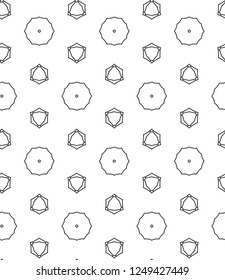Seamless vector pattern in geometric ornamental style