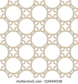 Seamless vector pattern in geometric ornamental style