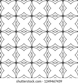Seamless vector pattern in geometric ornamental style