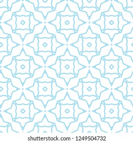 Seamless vector pattern in geometric ornamental style
