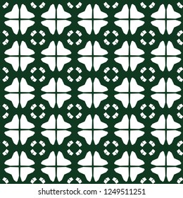 Seamless vector pattern in geometric ornamental style