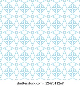 Seamless vector pattern in geometric ornamental style