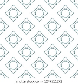 Seamless vector pattern in geometric ornamental style
