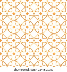 Seamless vector pattern in geometric ornamental style