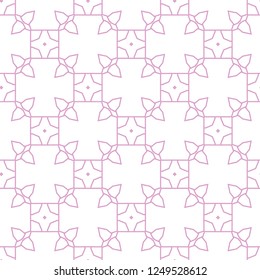 Seamless vector pattern in geometric ornamental style