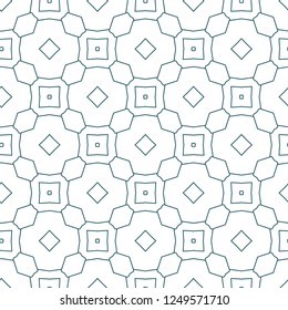 Seamless vector pattern in geometric ornamental style