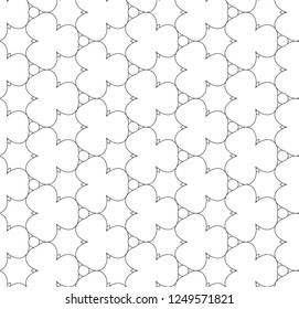 Seamless vector pattern in geometric ornamental style
