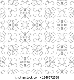 Seamless vector pattern in geometric ornamental style